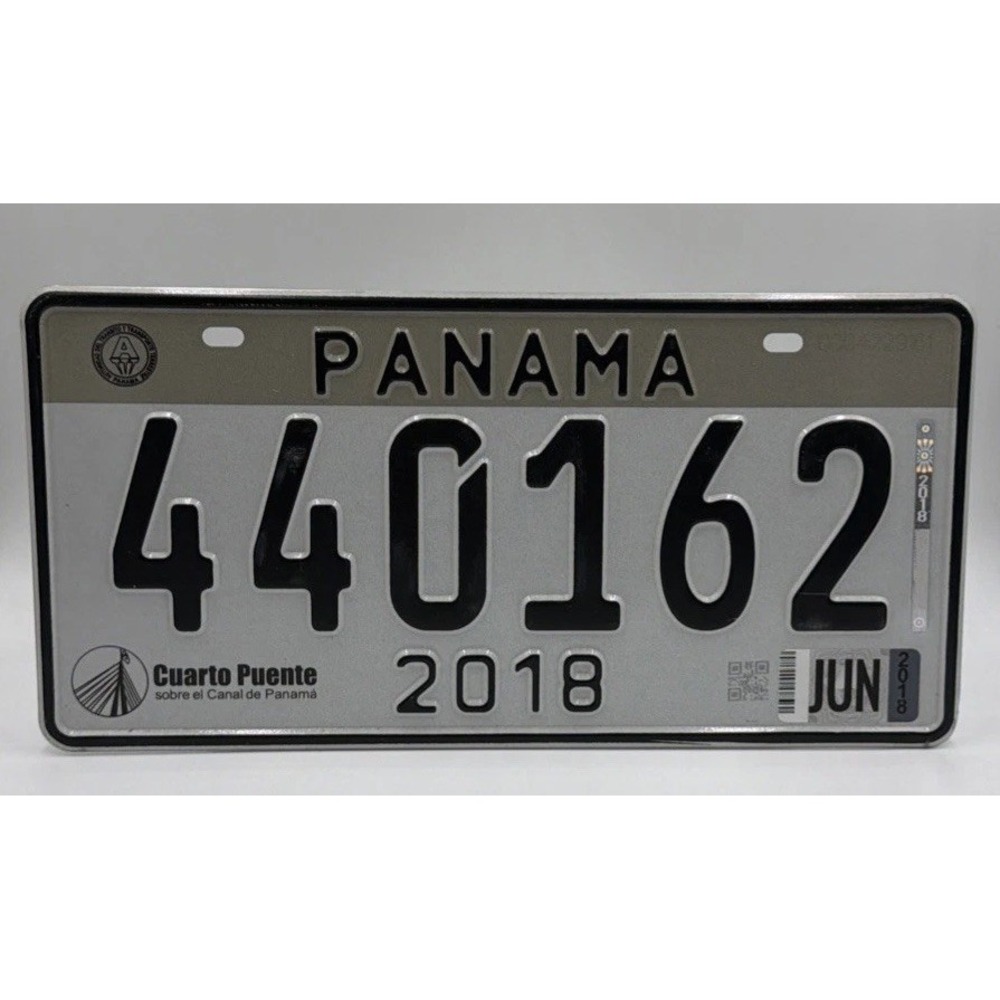 2018 Panama License Plate # 440162